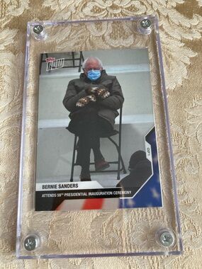 Bernie Sanders Inauguration Topps NOW Trading Card